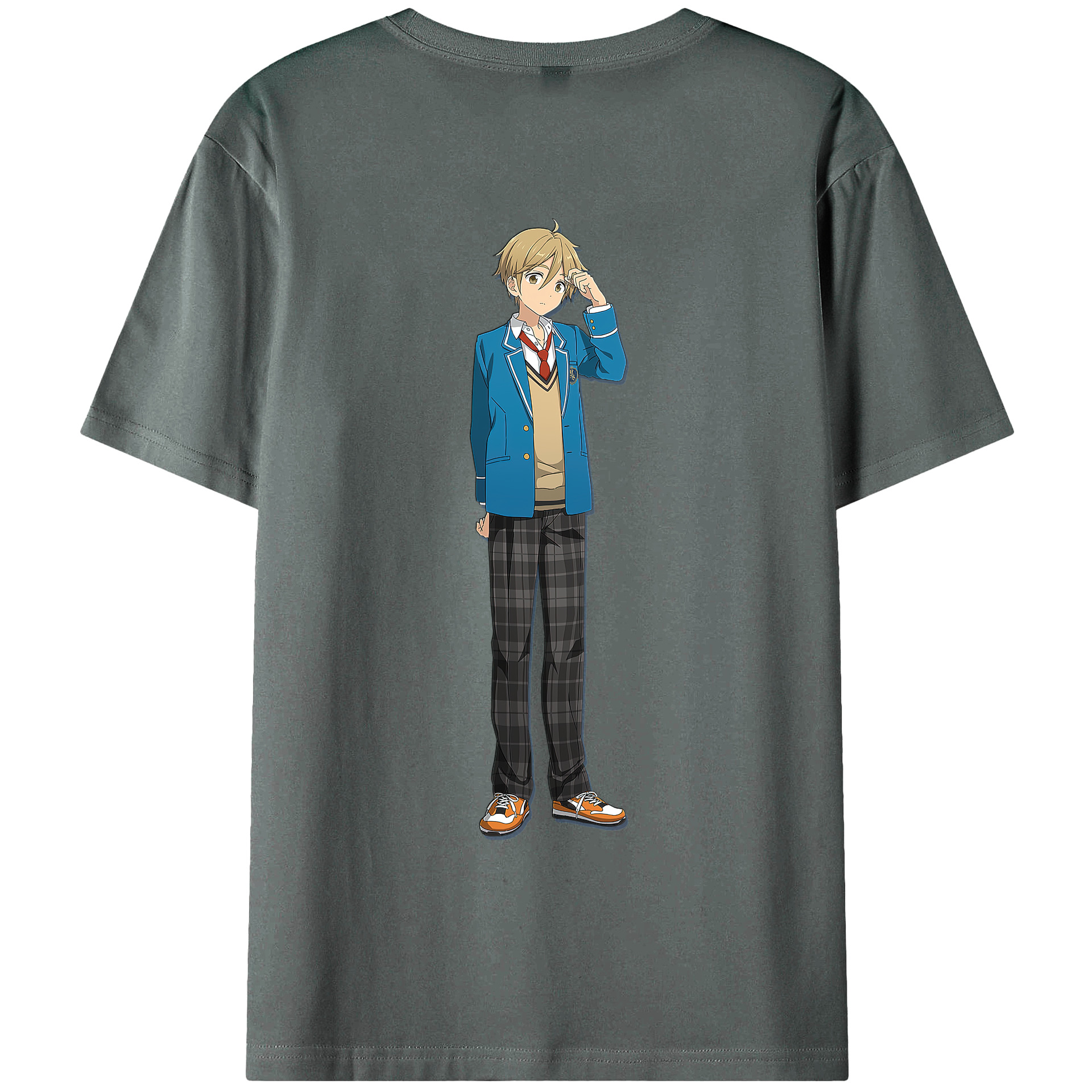 （画像用） あんさんぶるスターズ! Ensemble Stars 綿100％ メンズ半袖Tシャツ（バックプリント） 通気性